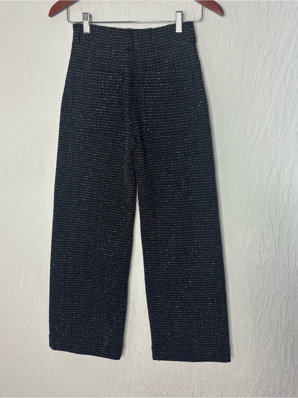 Anthropologie Colette Tweed Cropped Wide-Leg Pants by Maeve Size 23 - Picture 5 of 11